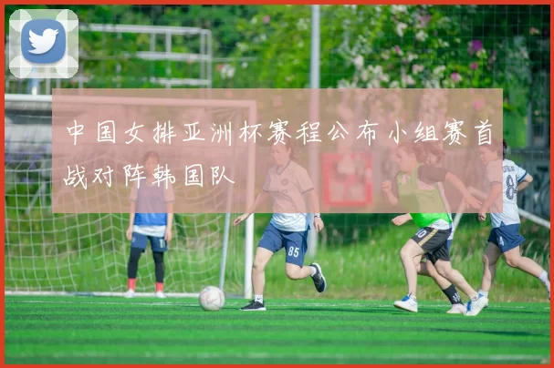 中国女排亚洲杯赛程公布小组赛首战对阵韩国队